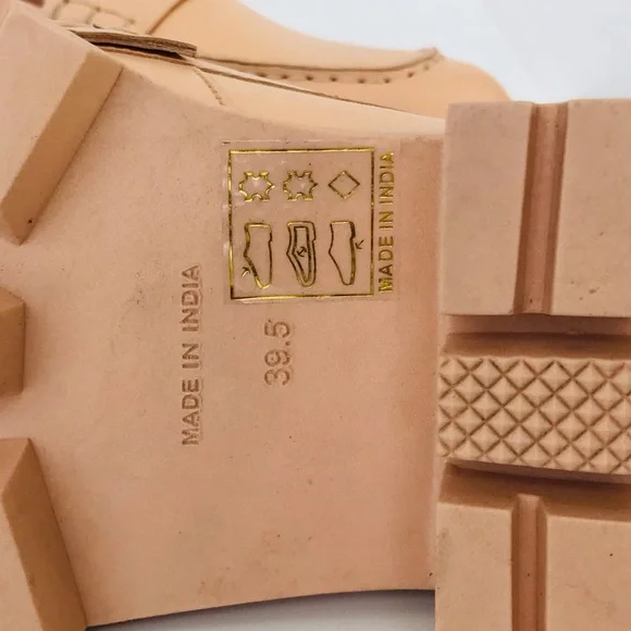 Free People Lyra Lug Sole Loafer Shoes in Cantaloupe - Picture 8 of 11